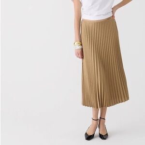 J. Crew XXL Gwyneth pleated slip skirt